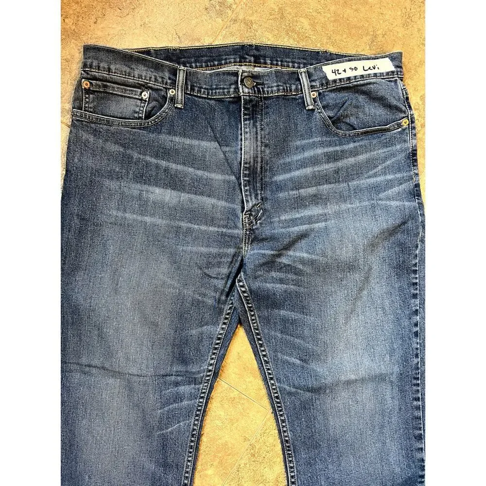 Levis 559 Relaxed Straight Stretch Denim Jeans, Men's size 42 x 30
